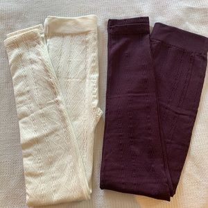 Bundle of 2 Cozy Fleeced Lined Leggings